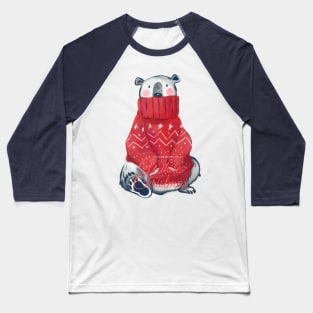 Polar Bear Christmas Baseball T-Shirt